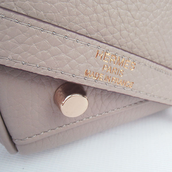 High Quality Hermes Kelly 35cm Togo Leather Bag Grey 6308